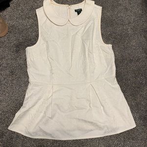 J Crew factory collared peplum top